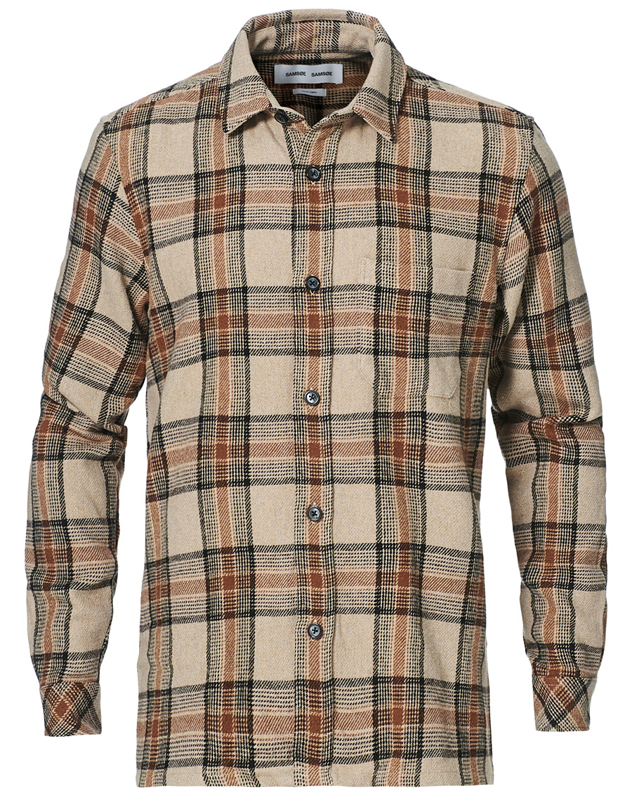 Heren | Overhemden | Samsøe Samsøe | Samsøe & Samsøe Waltones Recycled Overshirt Humus