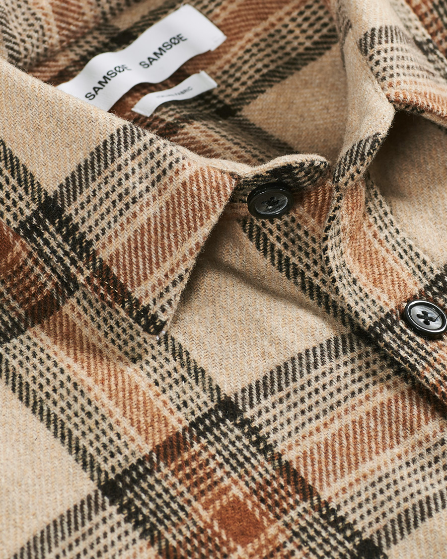 Heren | Overhemden | Samsøe Samsøe | Samsøe & Samsøe Waltones Recycled Overshirt Humus