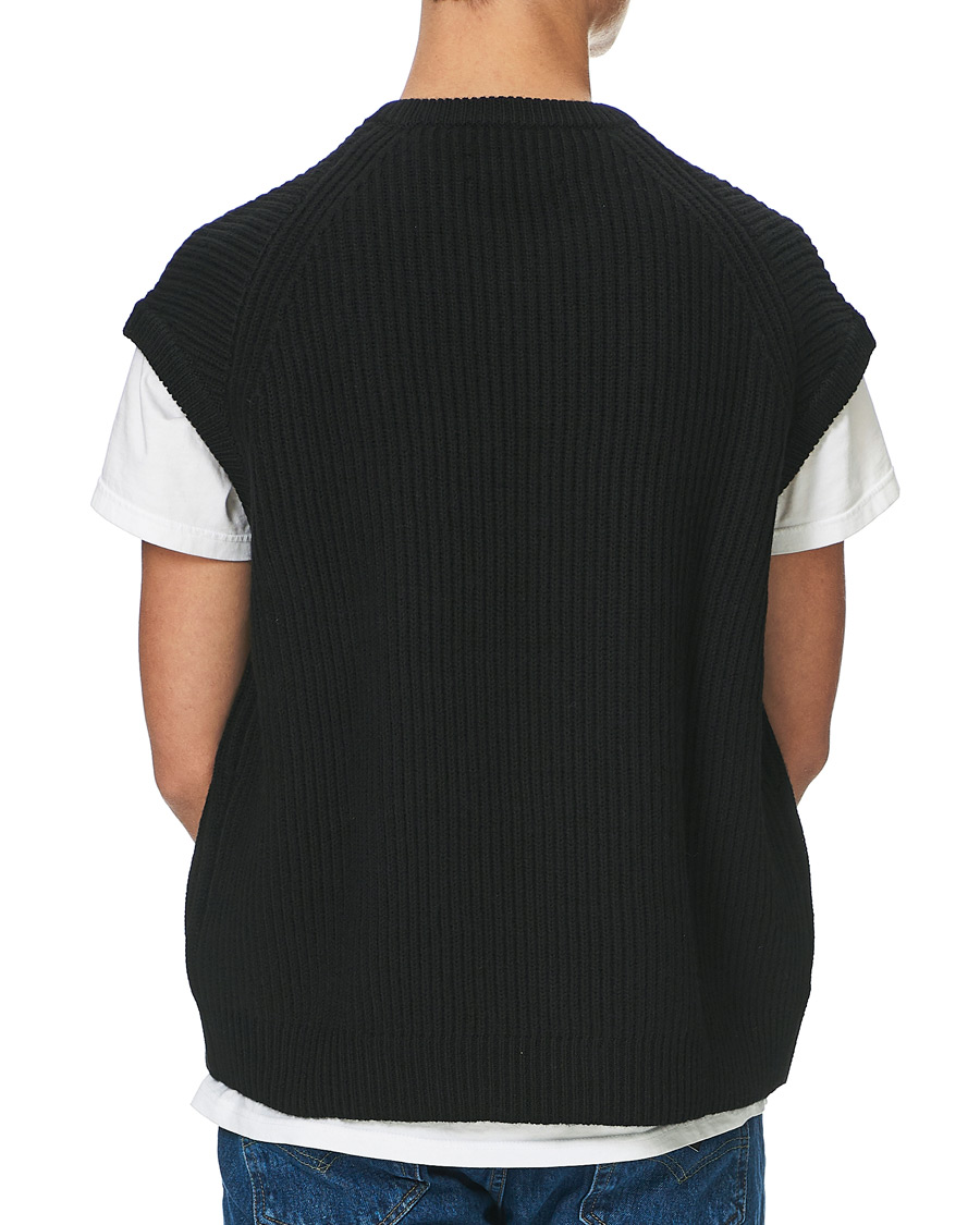 Homme | Pulls Et Tricots | Samsøe Samsøe | Samsøe & Samsøe Anders Knitted Wool Vest Black