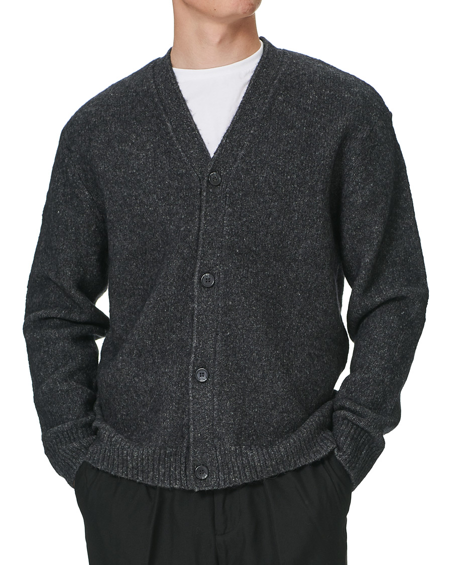 Homme | Pulls Et Tricots | Samsøe Samsøe | Samsøe & Samsøe Alter Merino Wool Cardigan Dark Grey Mel