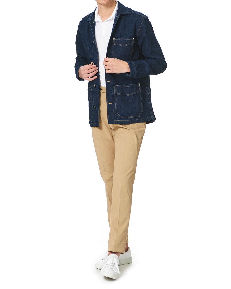 Homme | Chemises | Eton | Washed Denim Overshirt Denim