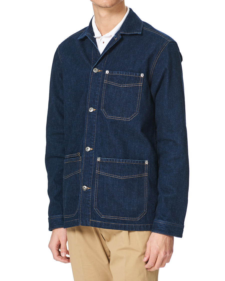 Homme | Chemises | Eton | Washed Denim Overshirt Denim