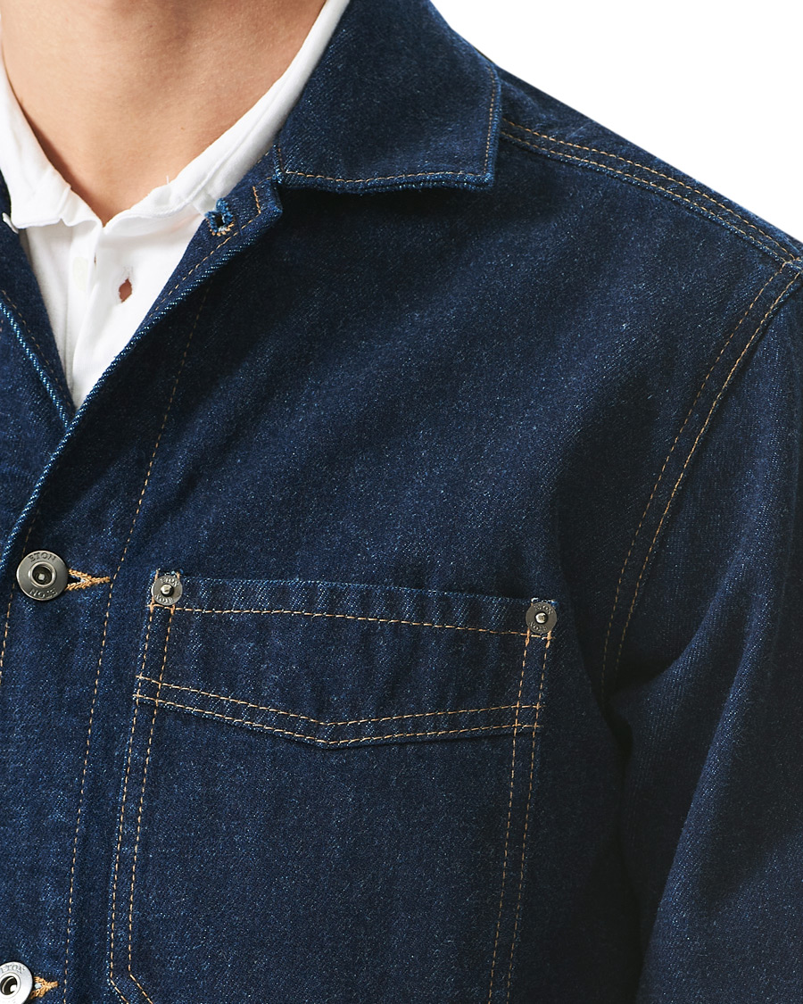 Homme | Chemises | Eton | Washed Denim Overshirt Denim