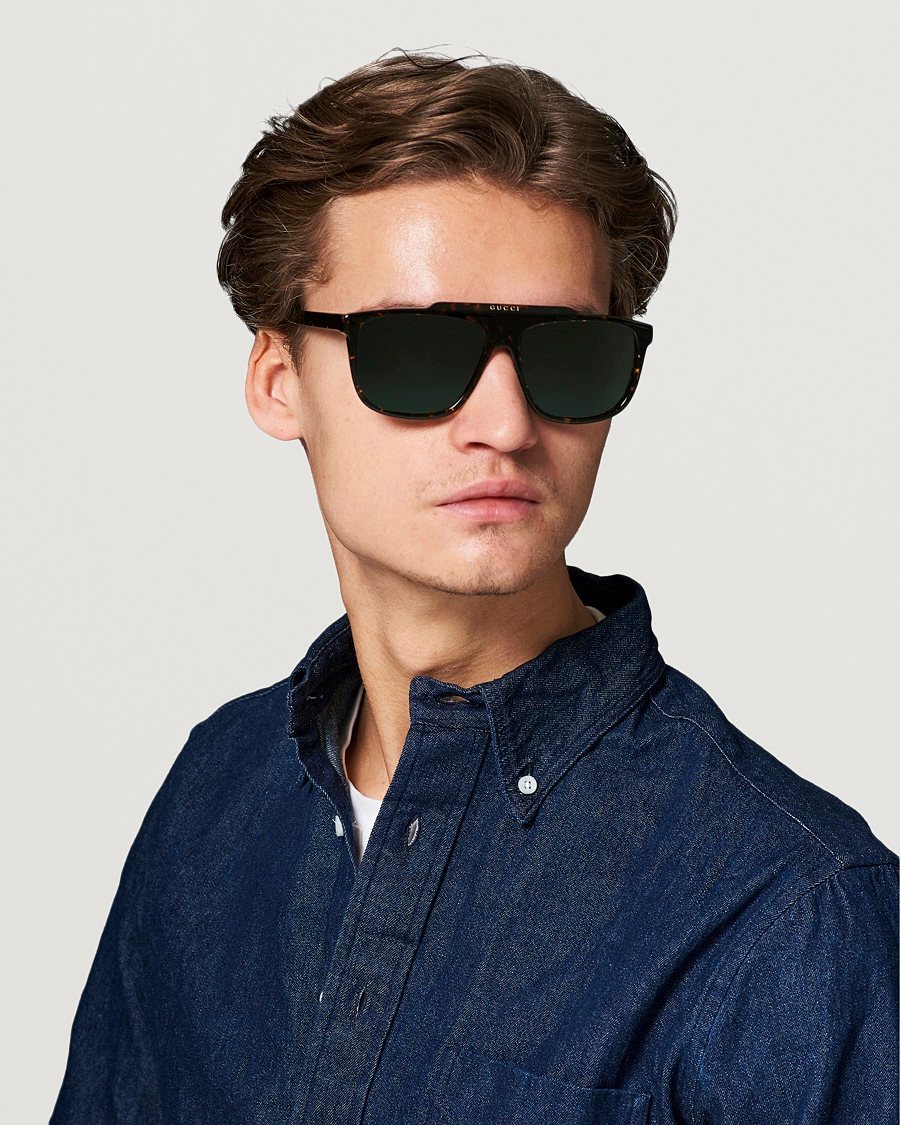 Homme | Gucci GG1039S Sunglasses Havana Green | Gucci | GG1039S Sunglasses Havana Green