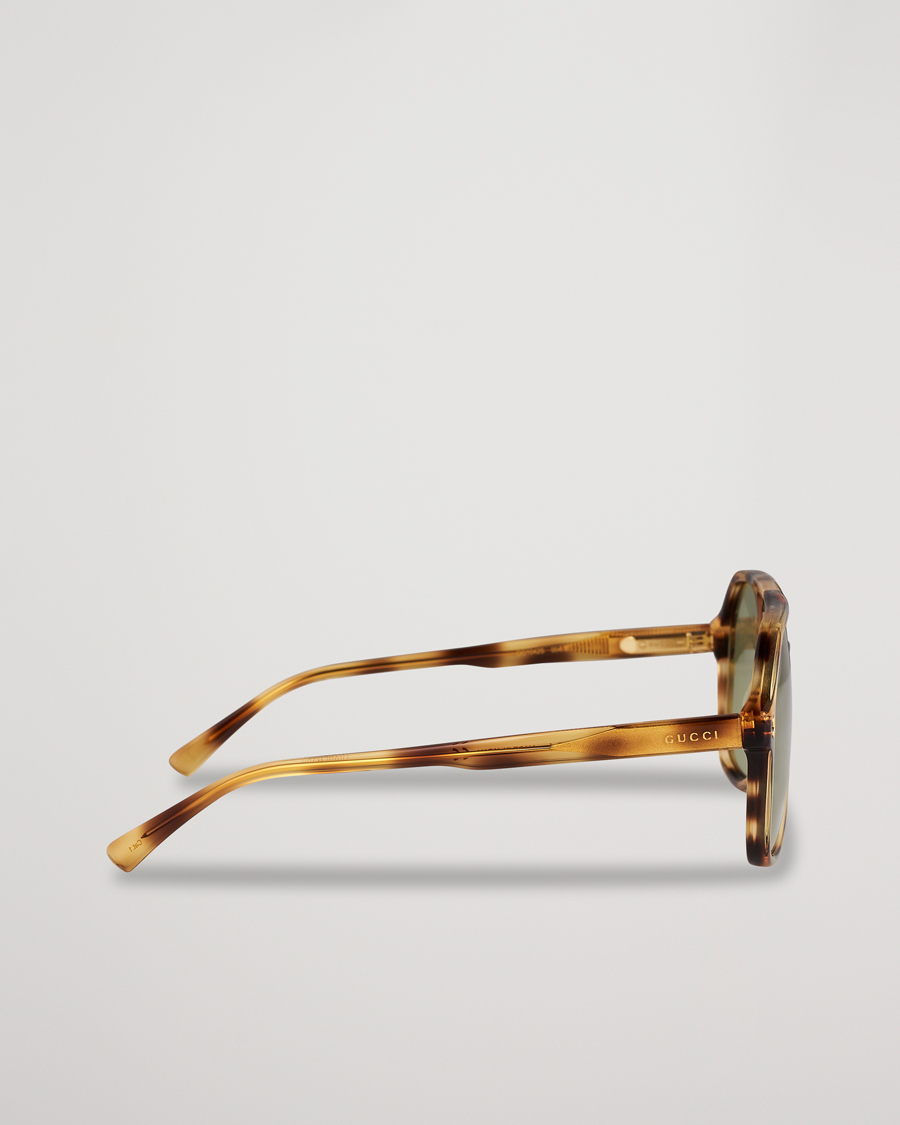 Homme | Gucci GG1042S Sunglasses Havana Green | Gucci | GG1042S Sunglasses Havana Green