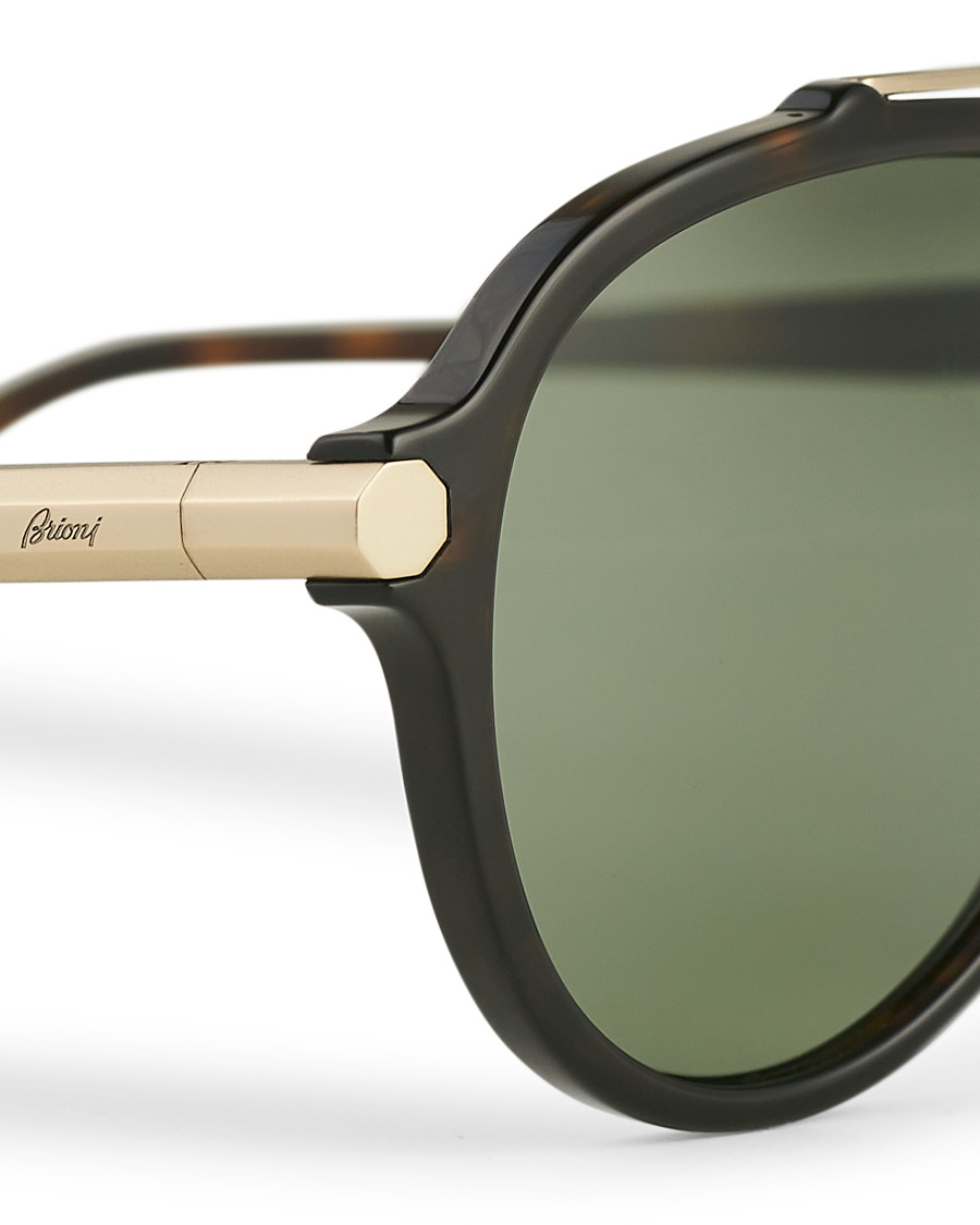 Homme | Brioni BR0096S Sunglasses Havana Green | Brioni | BR0096S Sunglasses Havana Green
