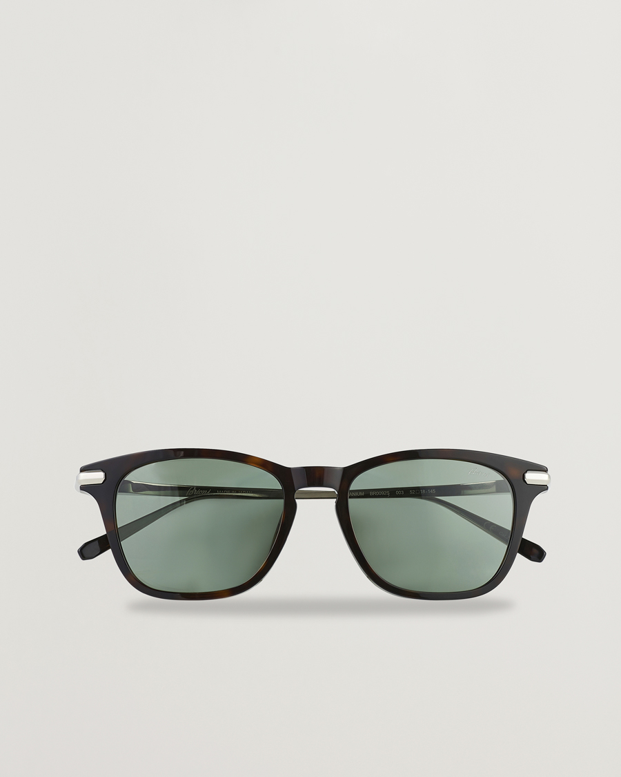 Homme | Brioni BR0092S Titanium Sunglasses Havana Green | Brioni | BR0092S Titanium Sunglasses Havana Green