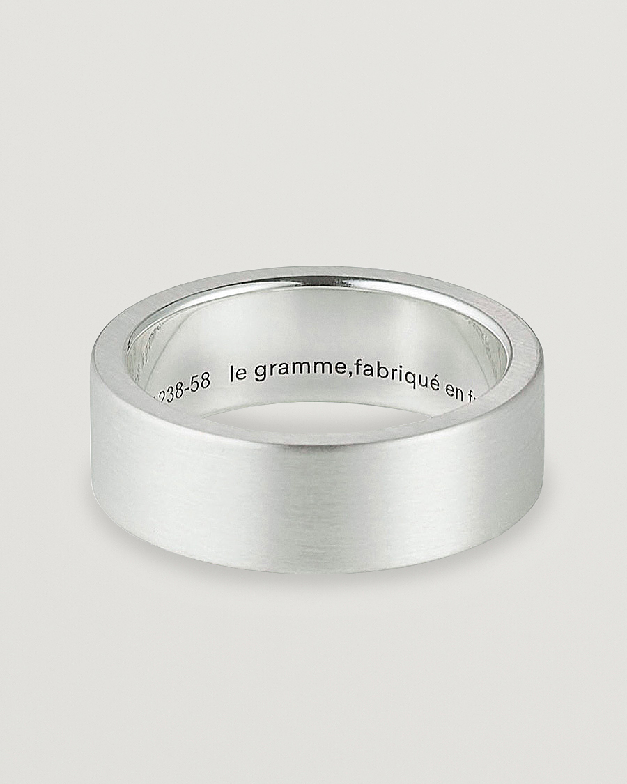 Heren | Sieraden | LE GRAMME | Ribbon Brushed Ring Sterling Silver 9g