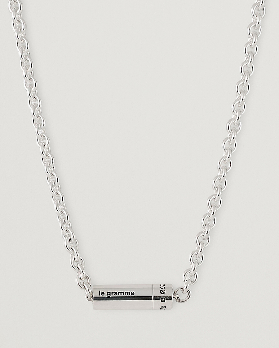 Heren | LE GRAMME Chain Cable Necklace Sterling Silver 27g | LE GRAMME | Chain Cable Necklace Sterling Silver 27g