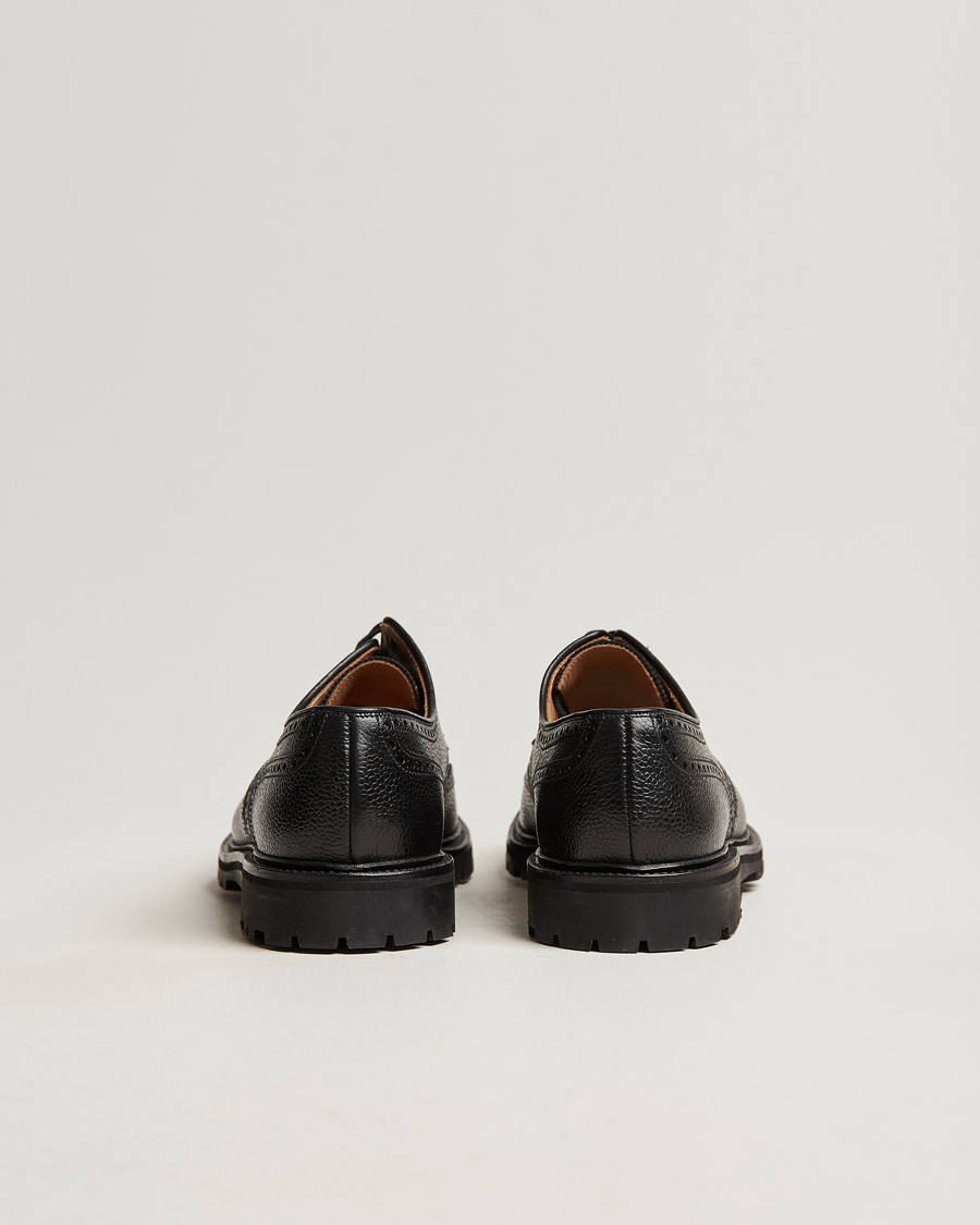 Heren | Derby schoenen | Crockett & Jones | Pembroke Derbys Scotch Grain Vibram Black Calf