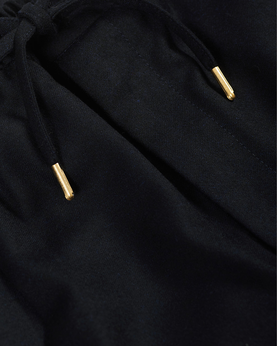 Homme | Pantalons | Briglia 1949 | Wimbeldon Drawstring Flannel Trousers Navy