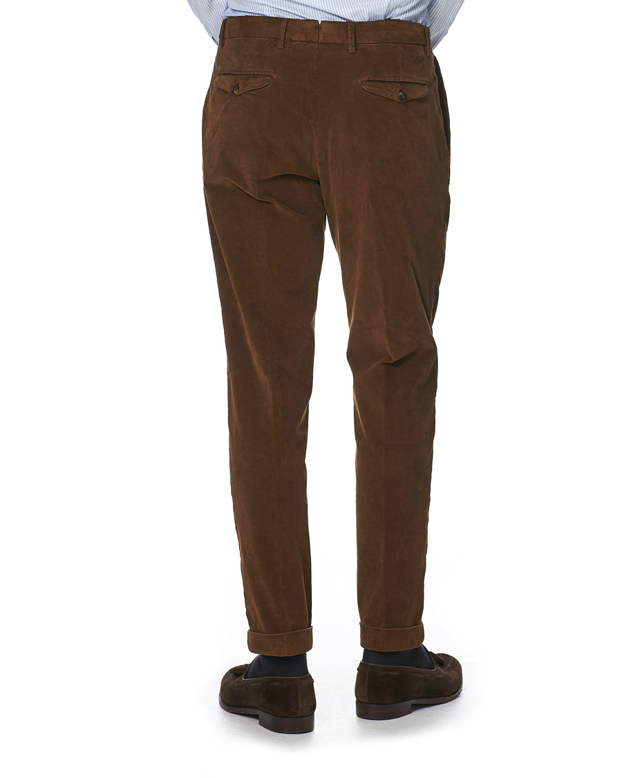 Homme | Pantalons | Briglia 1949 | Easy Fit Velour Trousers Marrone