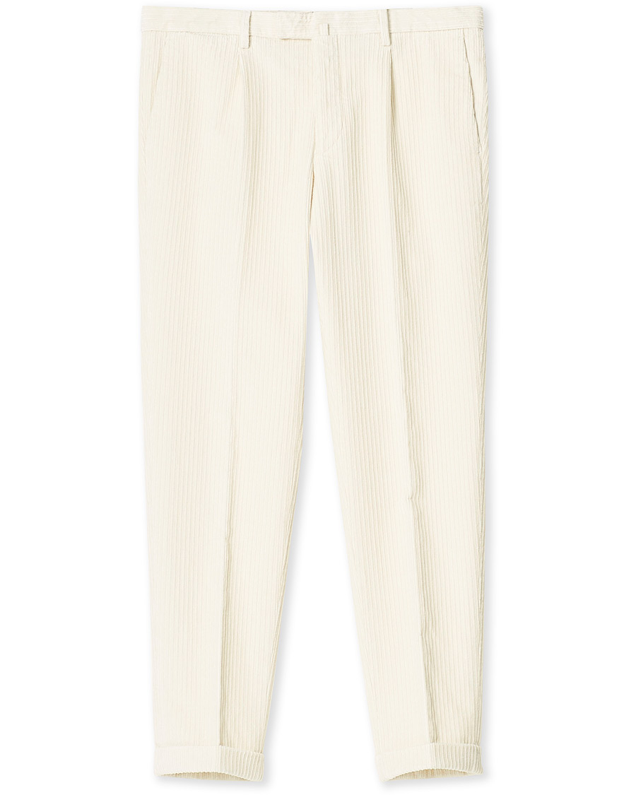 Homme | Pantalons | Briglia 1949 | Easy Fit Cord Trousers Off White