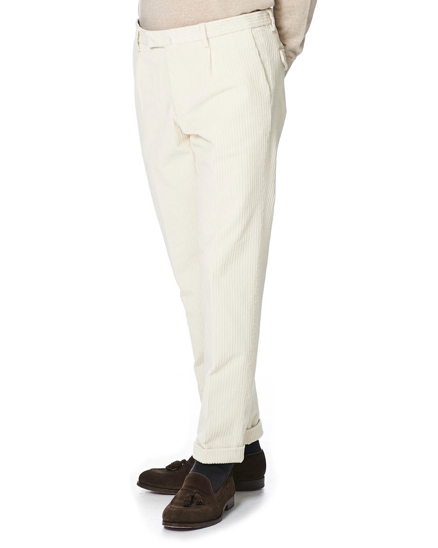 Homme | Pantalons | Briglia 1949 | Easy Fit Cord Trousers Off White
