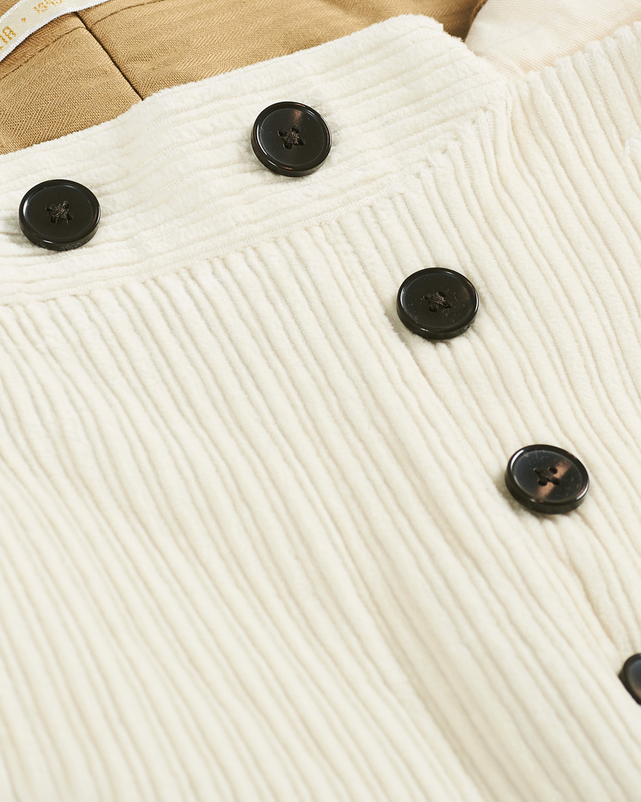 Homme | Pantalons | Briglia 1949 | Easy Fit Cord Trousers Off White
