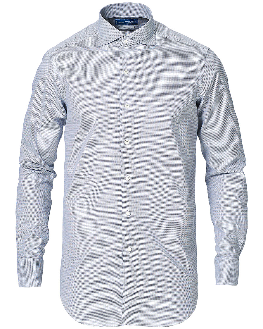 Homme | Chemises | Kamakura Shirts | Slim Fit One Piece Collar Shirt Blue