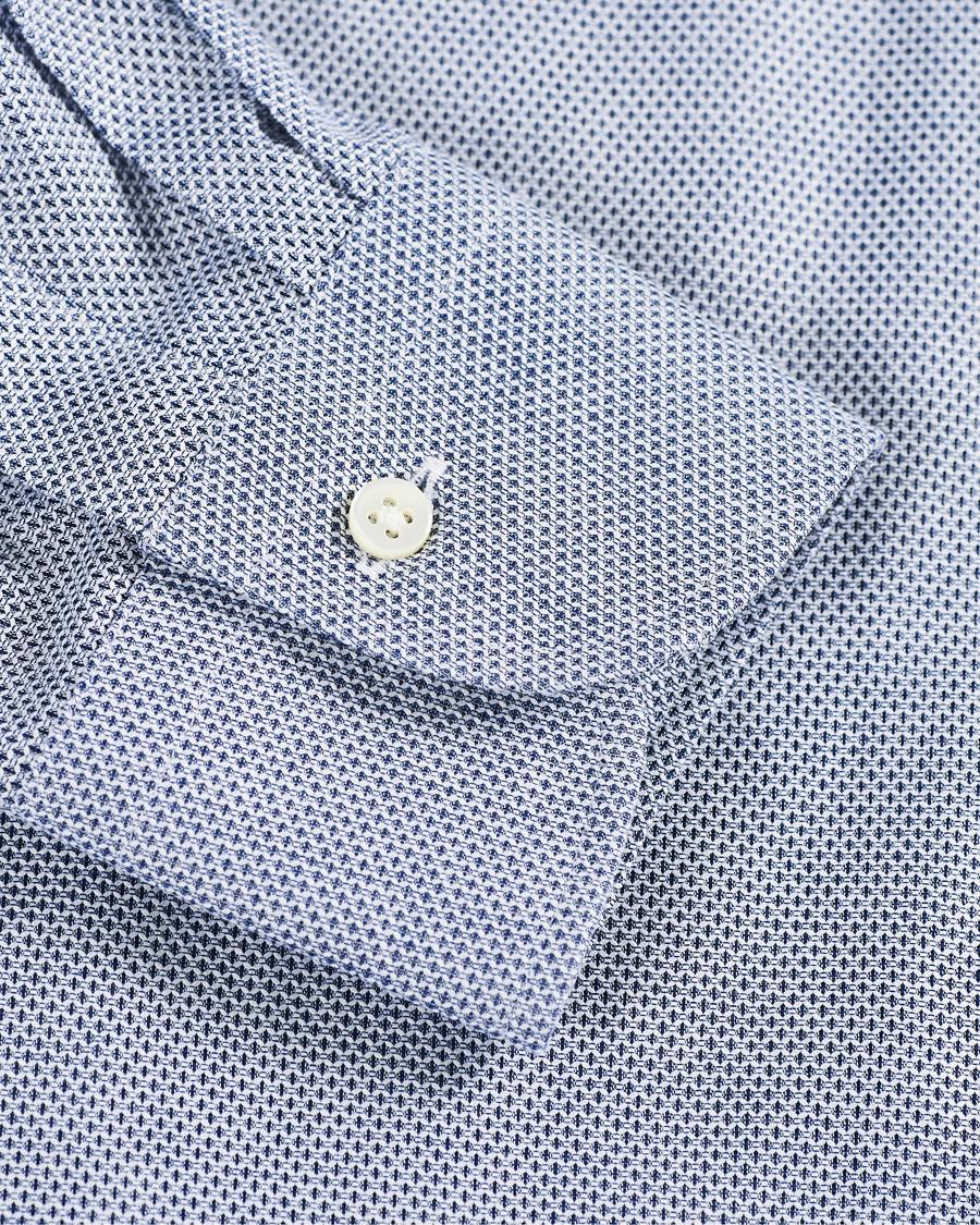 Homme | Chemises | Kamakura Shirts | Slim Fit One Piece Collar Shirt Blue