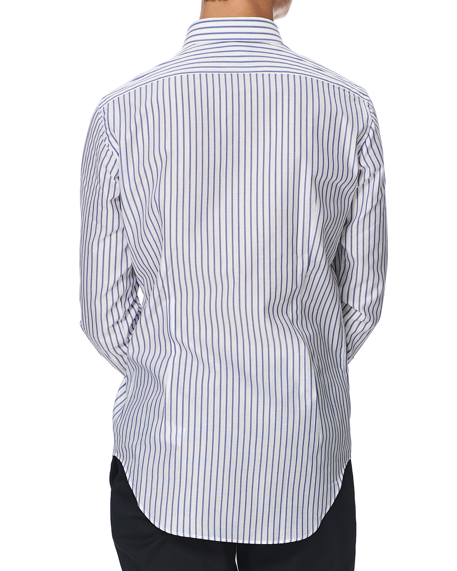 Homme | Chemises | Kamakura Shirts | Slim Fit One Piece Collar Shirt Light Blue