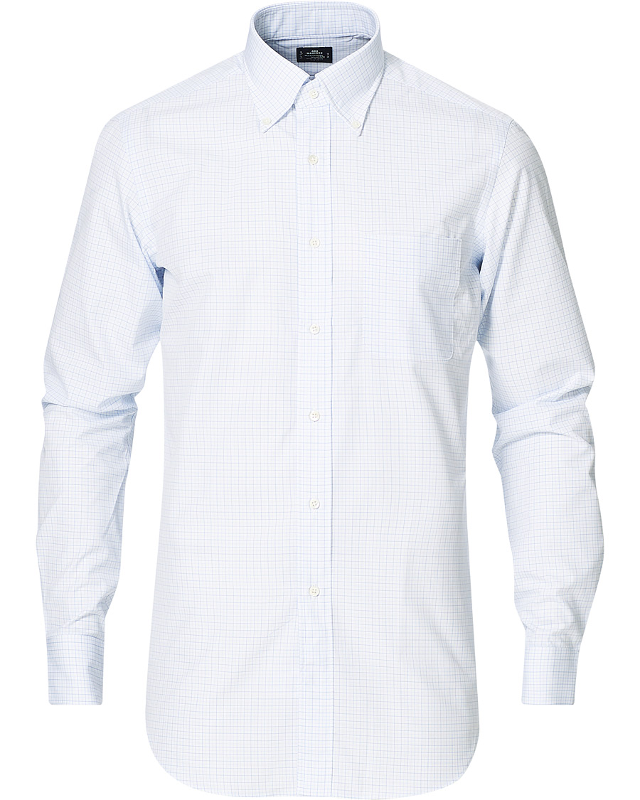 Homme | Chemises | Kamakura Shirts | Slim Fit Broadcloth Button Down Shirt Light Blue