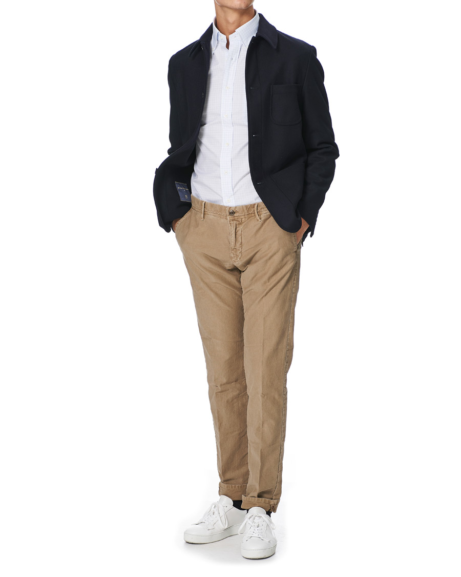 Homme | Chemises | Kamakura Shirts | Slim Fit Broadcloth Button Down Shirt Light Blue