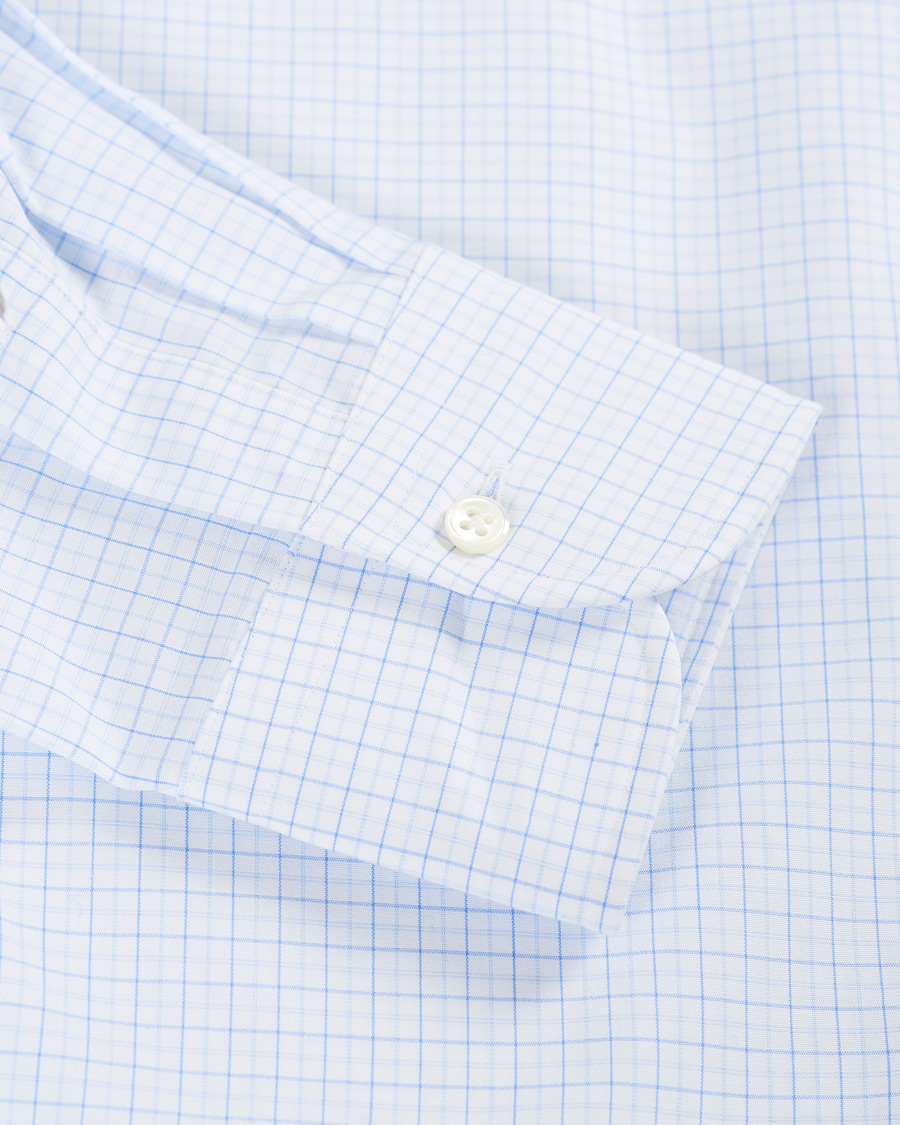 Homme | Chemises | Kamakura Shirts | Slim Fit Broadcloth Button Down Shirt Light Blue