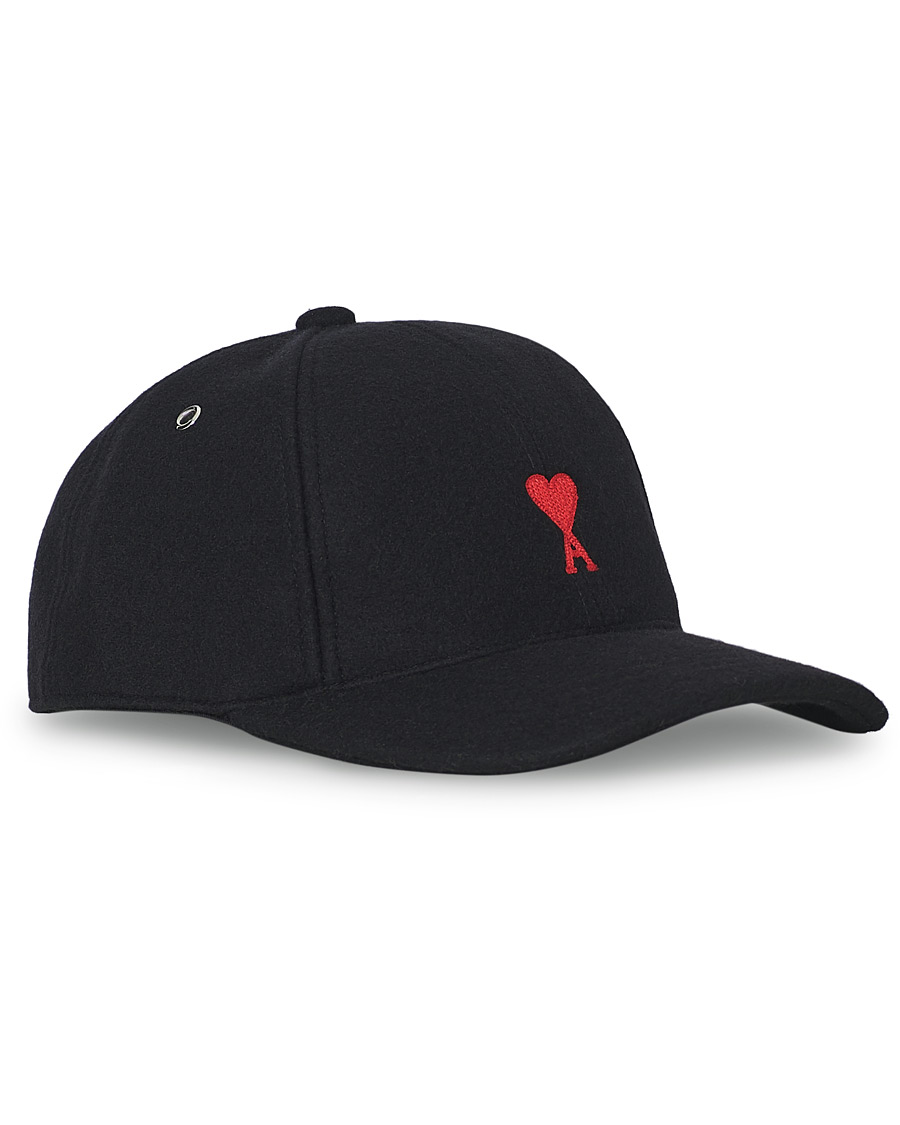 Homme | AMI Felted Wool Cap Black | AMI | Felted Wool Cap Black