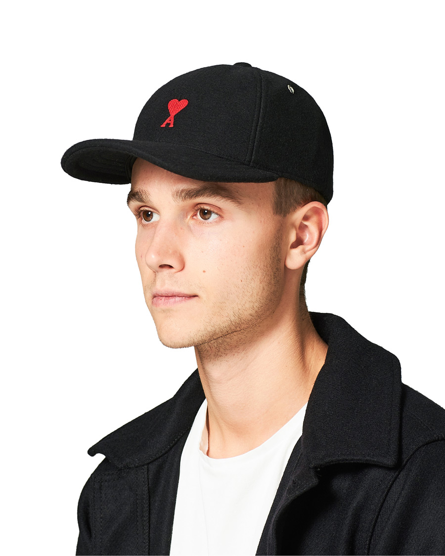 Homme | AMI Felted Wool Cap Black | AMI | Felted Wool Cap Black