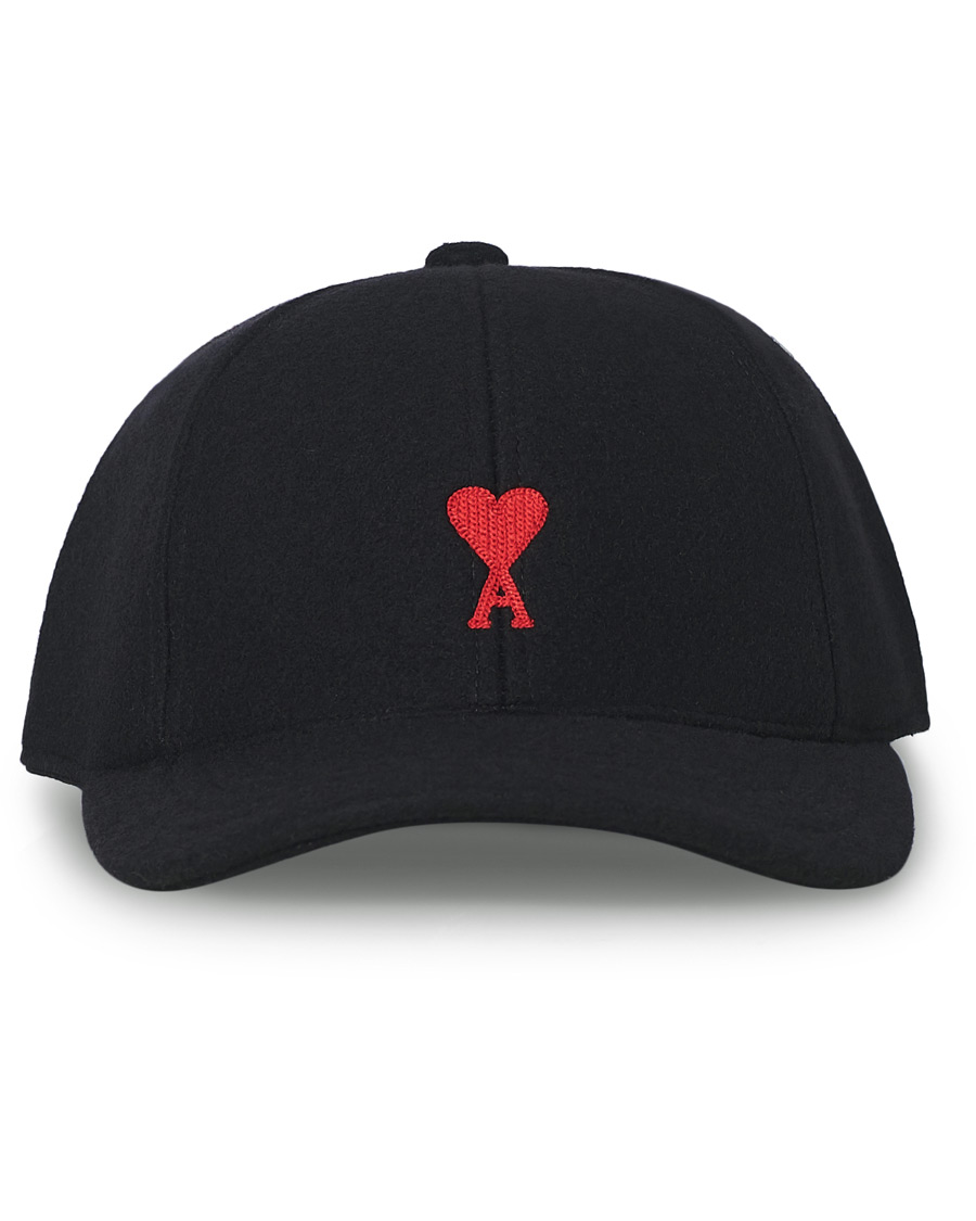 Homme | AMI Felted Wool Cap Black | AMI | Felted Wool Cap Black