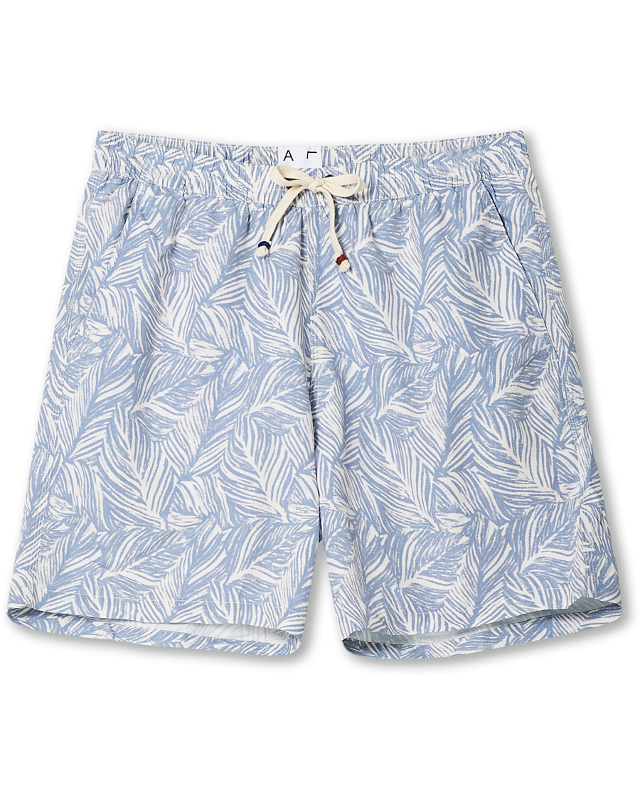 Homme | Maillots De Bain | Altea | Printed Swim Trunks Light Blue
