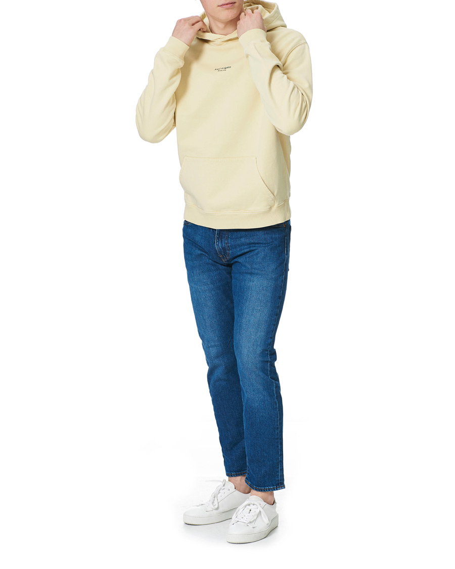 Homme | Pulls Et Tricots | Axel Arigato | Focus Logo Hoodie Natural Yellow
