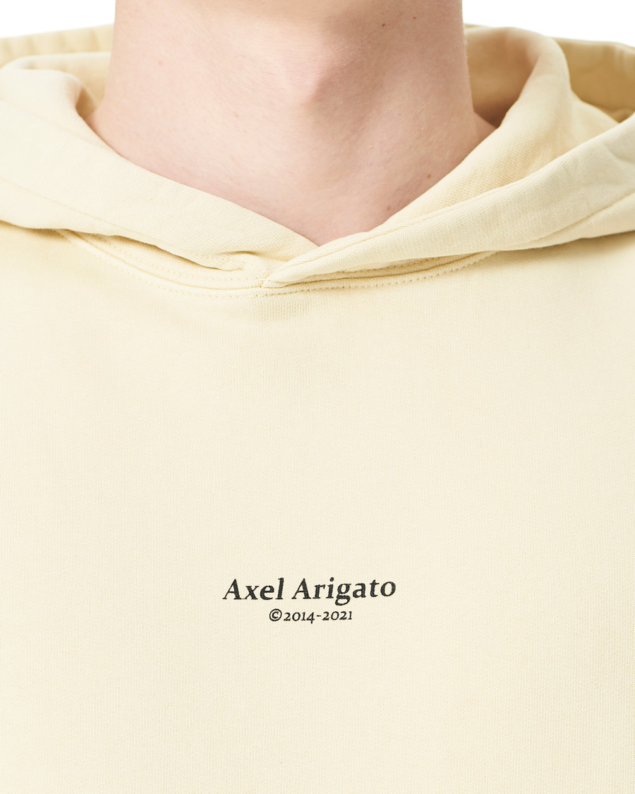 Homme | Pulls Et Tricots | Axel Arigato | Focus Logo Hoodie Natural Yellow