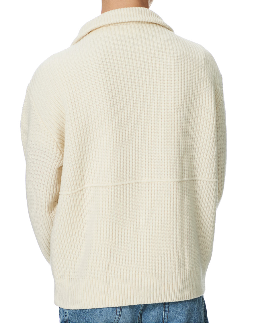 Homme | Pulls Et Tricots | Axel Arigato | Taro Full Zip Sweater Ecru