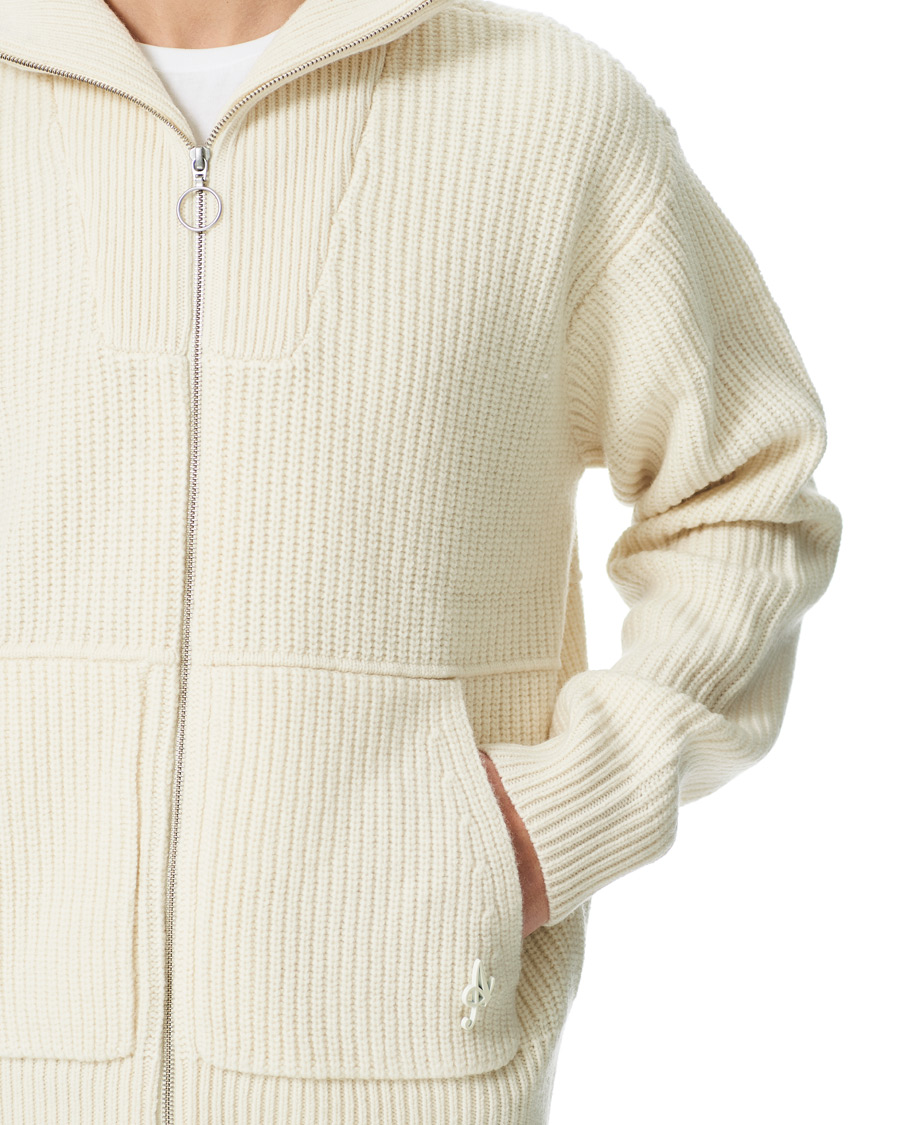 Homme | Pulls Et Tricots | Axel Arigato | Taro Full Zip Sweater Ecru