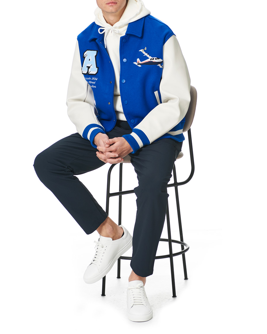Homme | Manteaux Et Vestes | Axel Arigato | Mayday Varsity Bomber Jacket Klein Blue