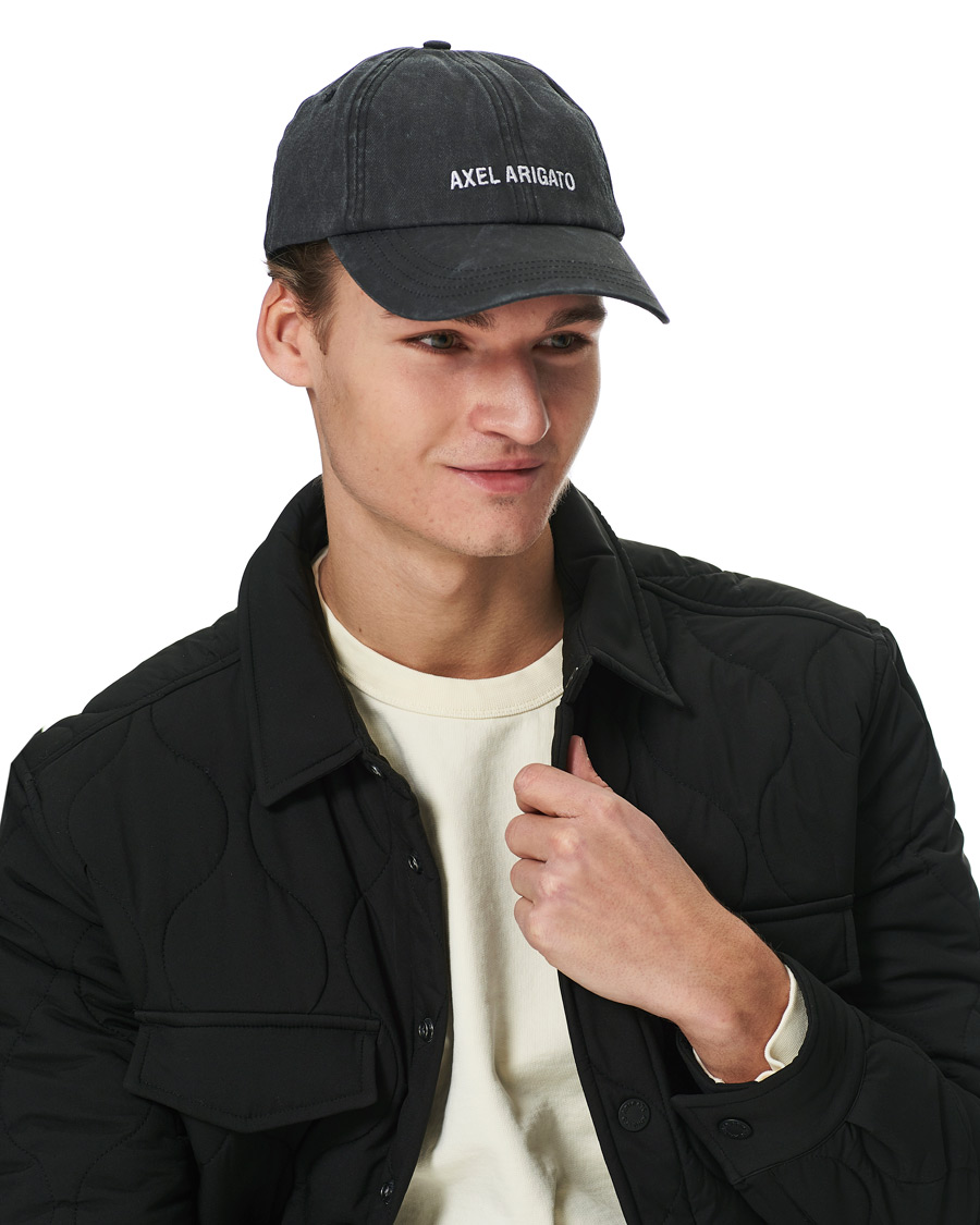 Homme | Axel Arigato AA Logo Cap Washed Black | Axel Arigato | AA Logo Cap Washed Black