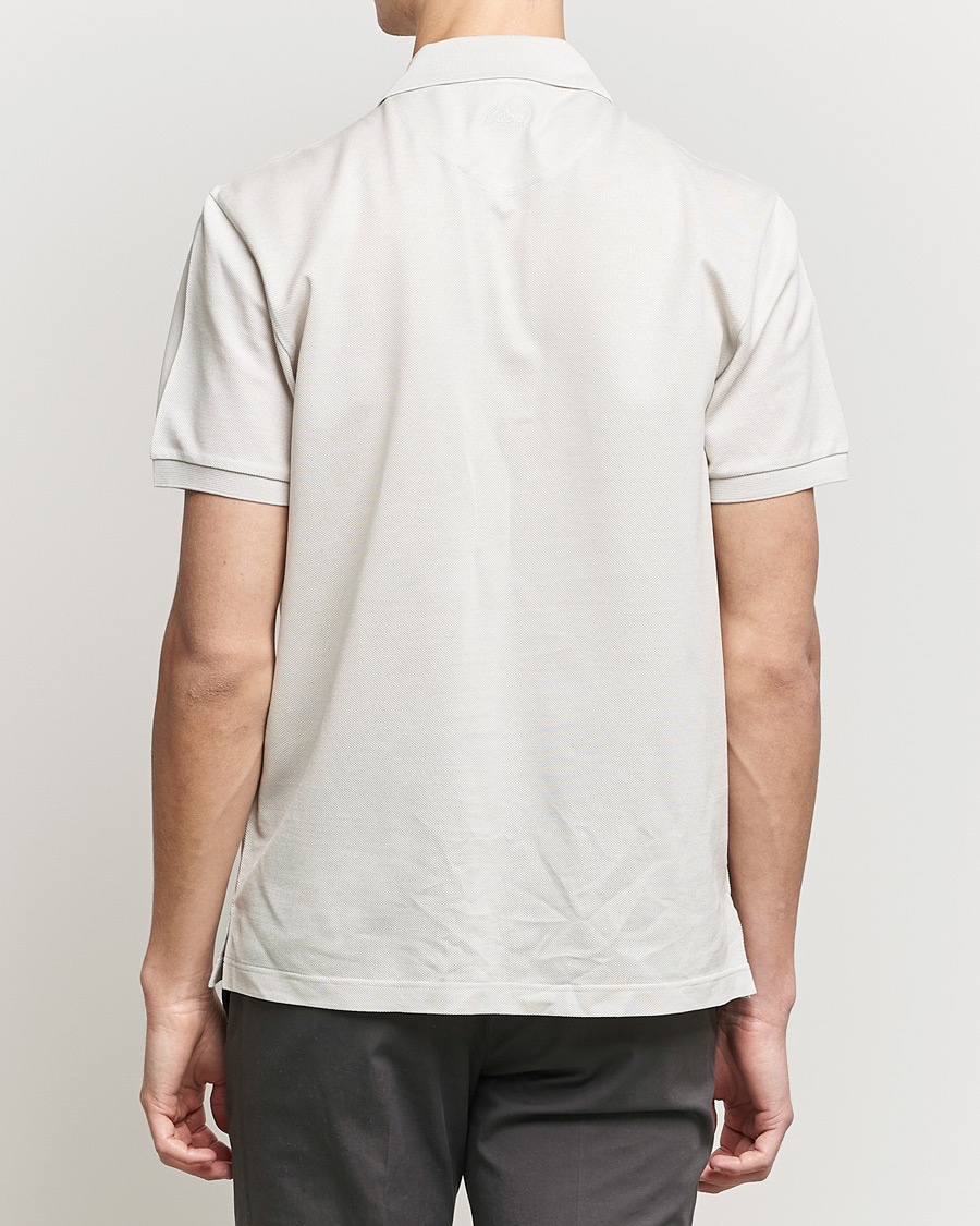 Homme | Polos | Brioni | Short Sleeve Piquet Polo Light Beige