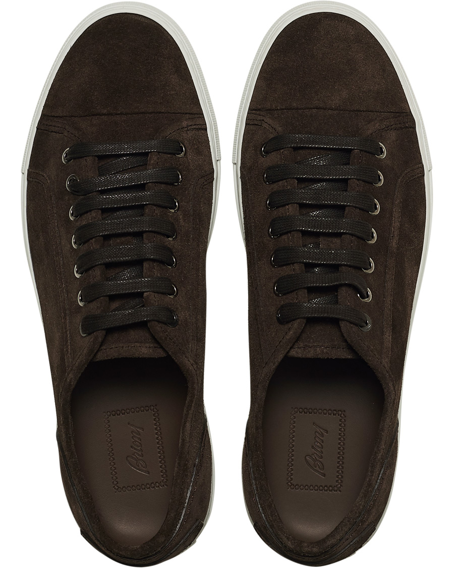Homme | Brioni Cassetta Suede Sneakers Dark Brown | Brioni | Cassetta Suede Sneakers Dark Brown