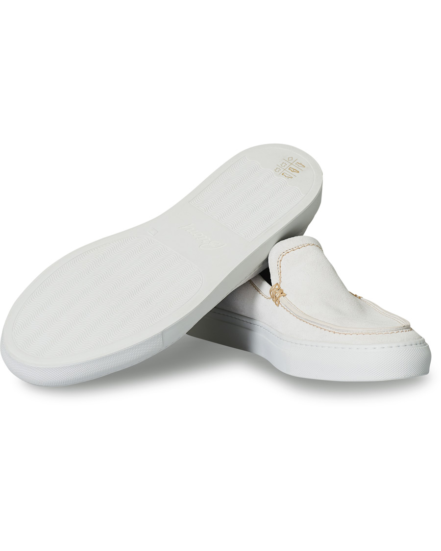 Homme | Brioni Cassetta Suede Loafers Off White | Brioni | Cassetta Suede Loafers Off White