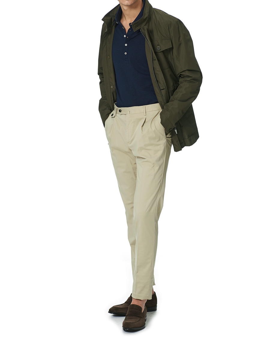 Homme | Manteaux Et Vestes | Canali | Nylon Field Jacket Military Green