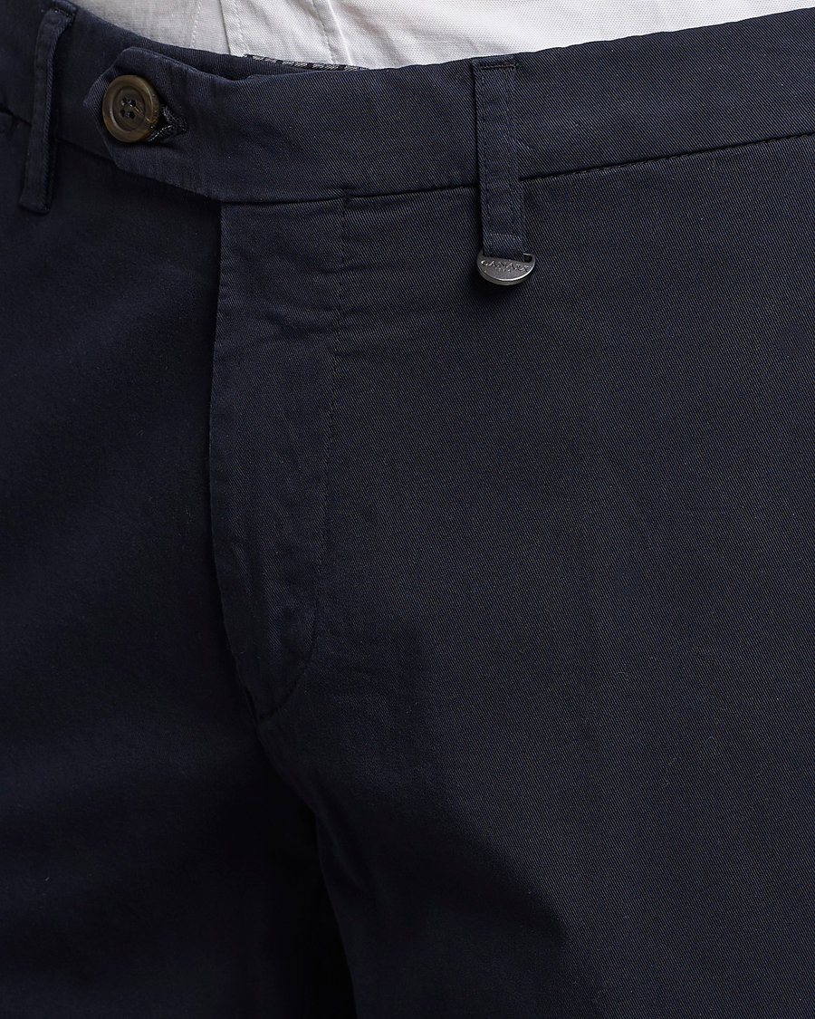 Homme | Pantalons | Canali | Cotton Stretch Chinos Navy