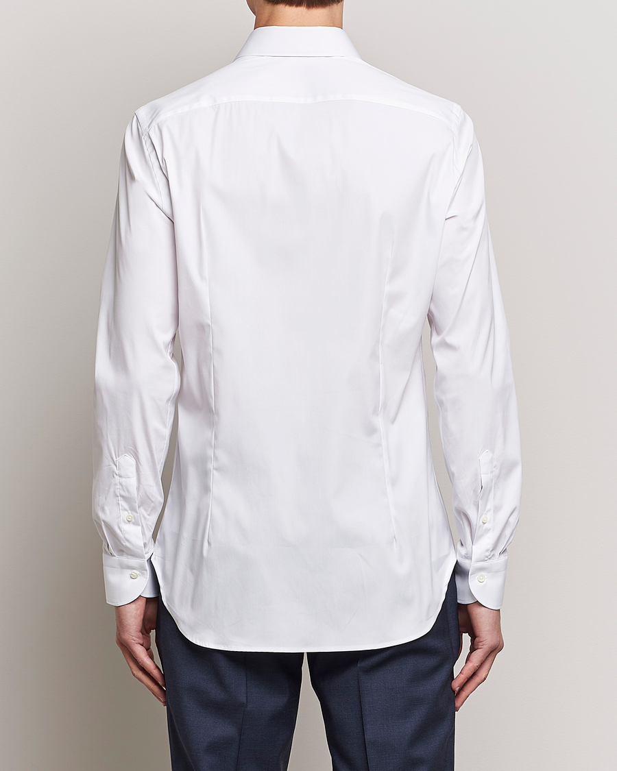 Homme | Chemises | Canali | Slim Fit Cotton/Stretch Shirt White
