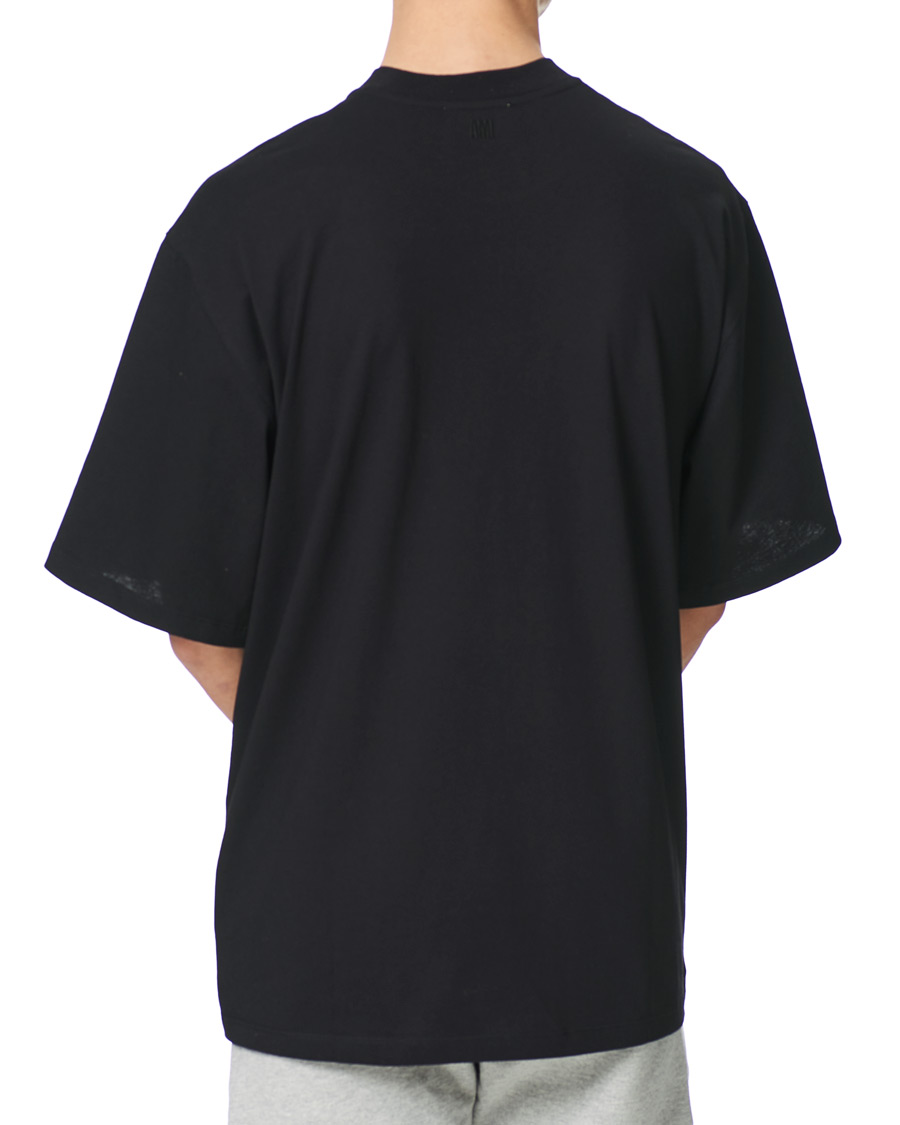 Heren | T-shirts | AMI | Oversize Logo Tee Black