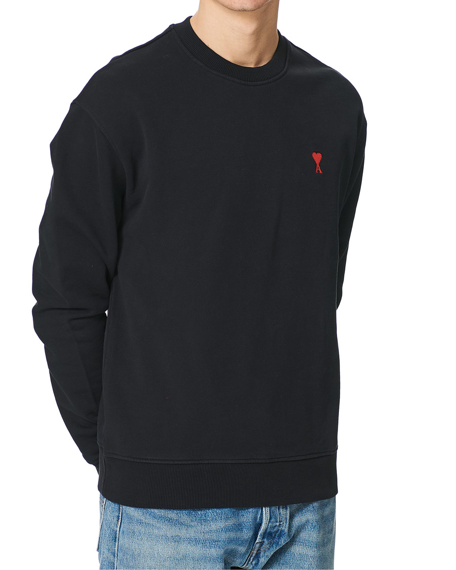 Homme | Pulls Et Tricots | AMI | Heart Logo Sweatshirt Black