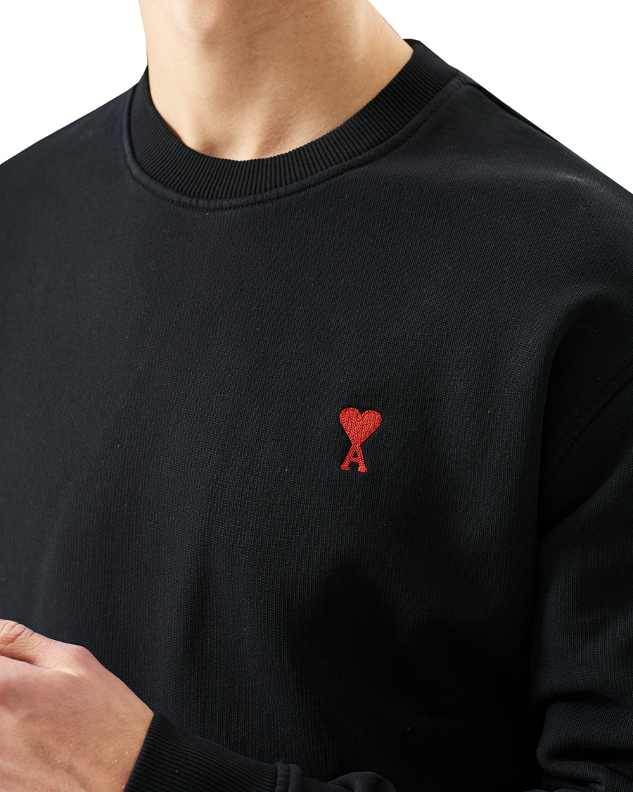 Homme | Pulls Et Tricots | AMI | Heart Logo Sweatshirt Black