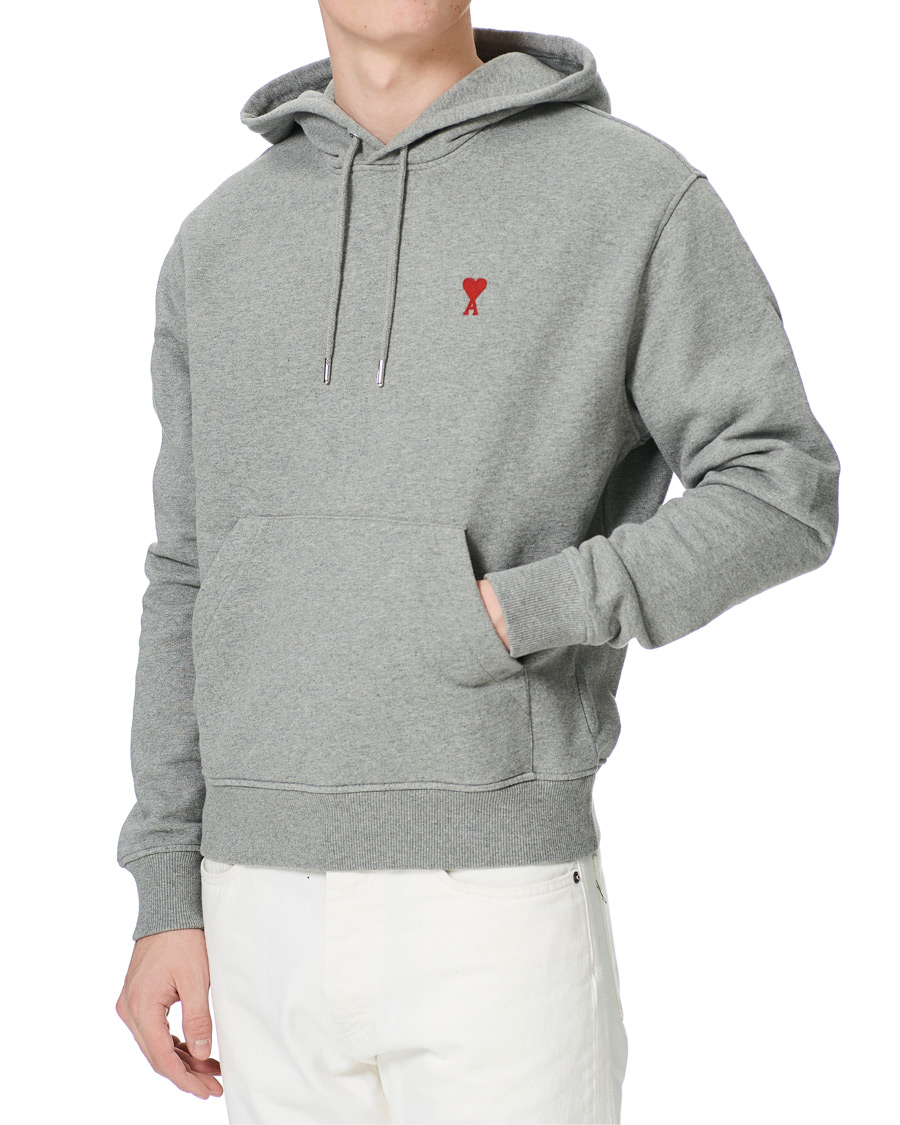Homme | Pulls Et Tricots | AMI | Heart Logo Hoodie Heather Grey