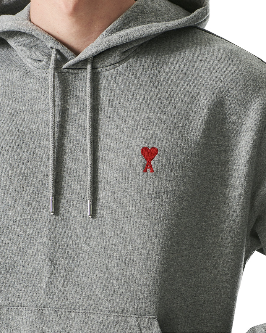 Homme | Pulls Et Tricots | AMI | Heart Logo Hoodie Heather Grey