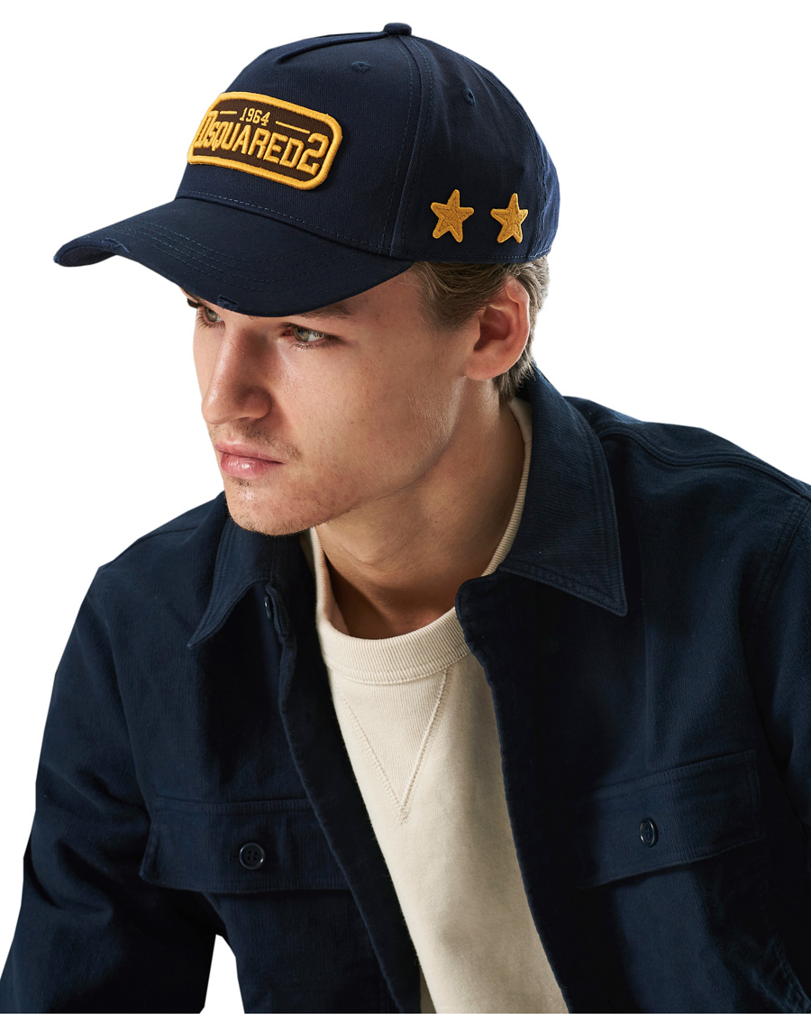Homme | Dsquared2 Stars Baseball Cap Navy | Dsquared2 | Stars Baseball Cap Navy