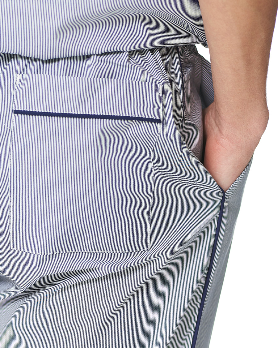 Homme | Peignoirs Et Pyjamas | Orlebar Brown | Alfred Relaxed Cotton Lounge Shorts Navy/White Stripe