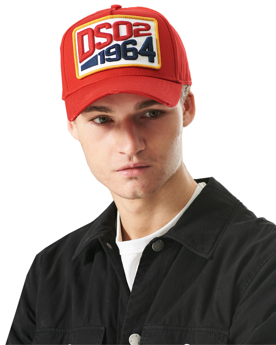 Homme | Dsquared2 Dsq2 Baseball Cap Red | Dsquared2 | Dsq2 Baseball Cap Red