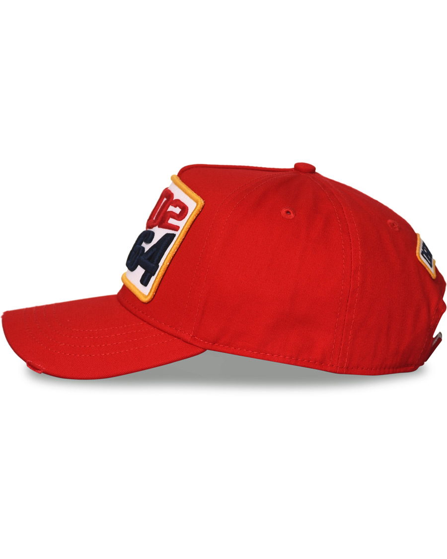 Homme | Dsquared2 Dsq2 Baseball Cap Red | Dsquared2 | Dsq2 Baseball Cap Red